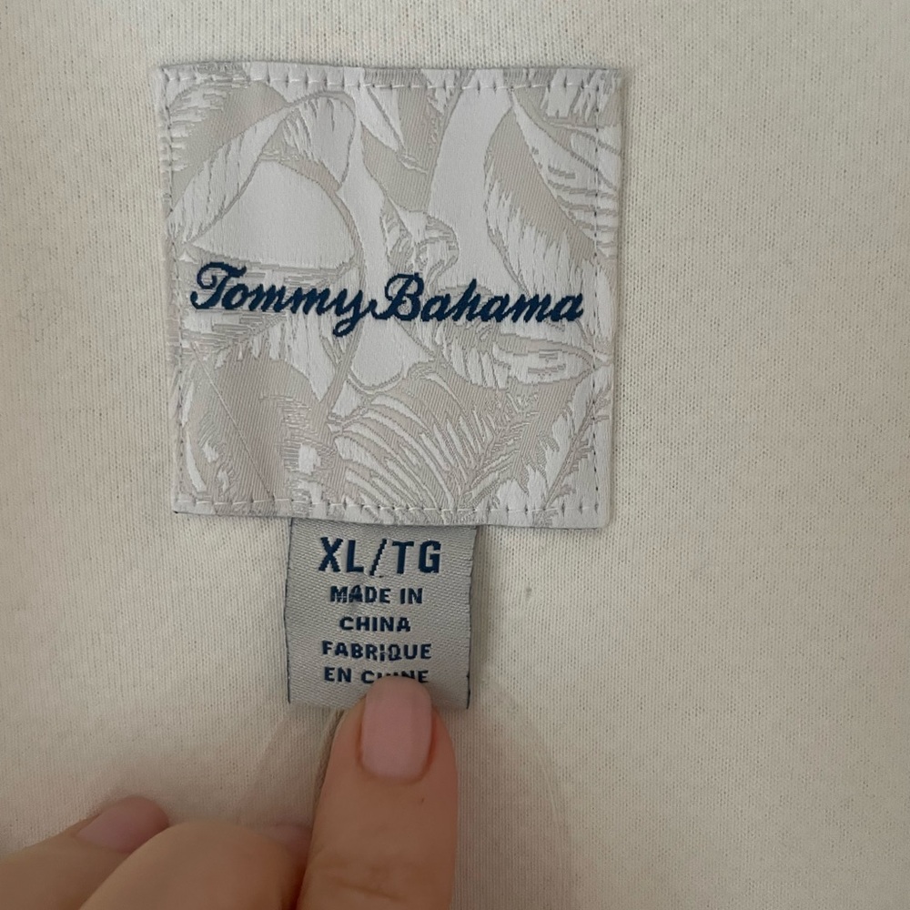 Tommy Bahama White cozy casual plush fleece vest NWT layering sz XL sale - Picture 4 of 6
